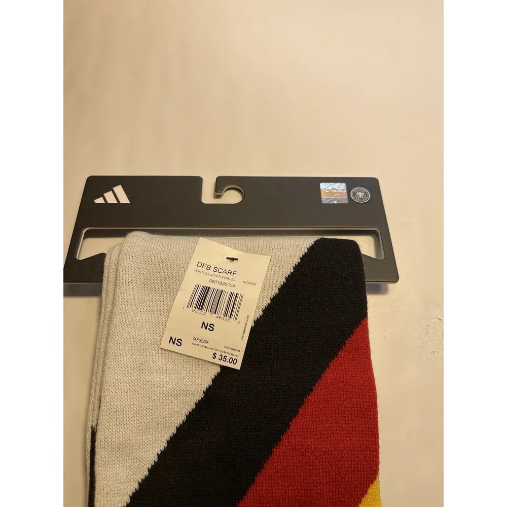 Adidas Germany Scarf Logo And Crest Unisex German Flag Colors NWT